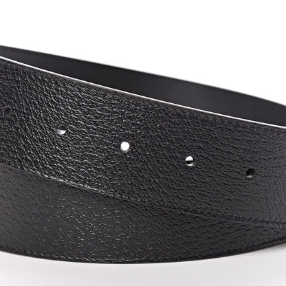 Gucci Textured Calfskin Double G 40mm Belt 80 32 Black 4 of 6