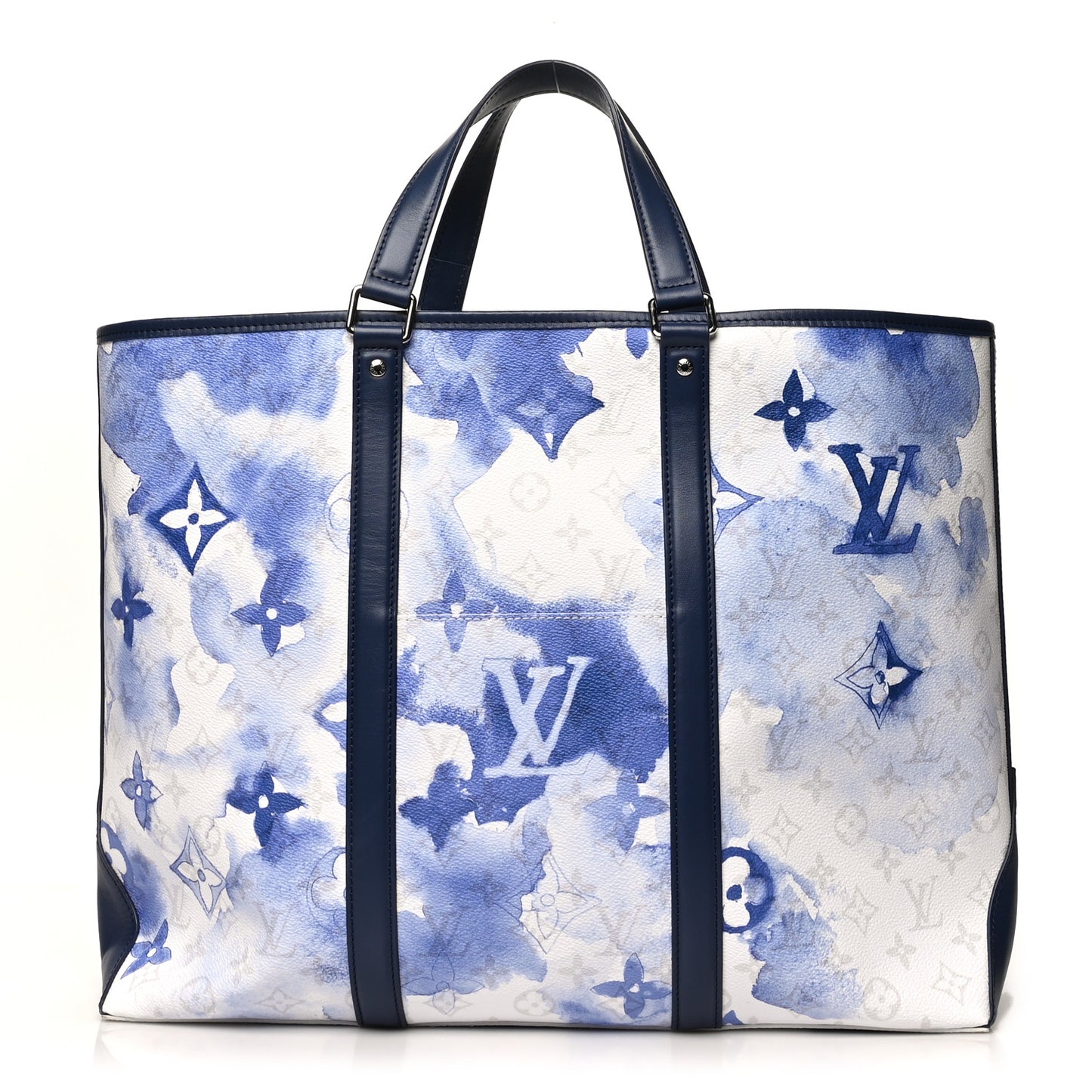 Monogram Watercolor New Tote GM Blue