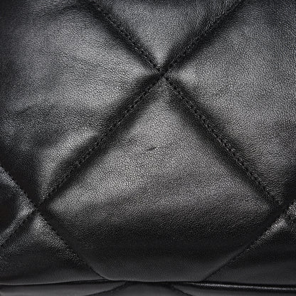 Chanel Lambskin Quilted Large 19 Flap Black 11 of 12