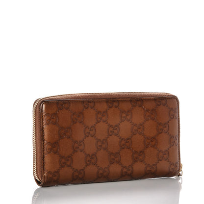 Gucci Guccissima Zip Around Wallet Bronze 3 of 6