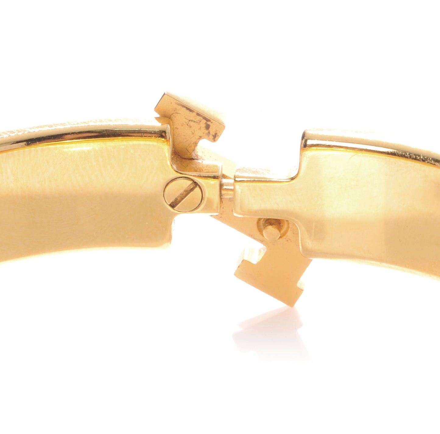 Narrow Enamel Clic Clac H Bracelet PM Poudre