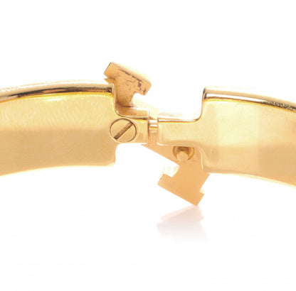 Hermes Narrow Enamel Clic Clac H Bracelet PM Poudre 5 of 5