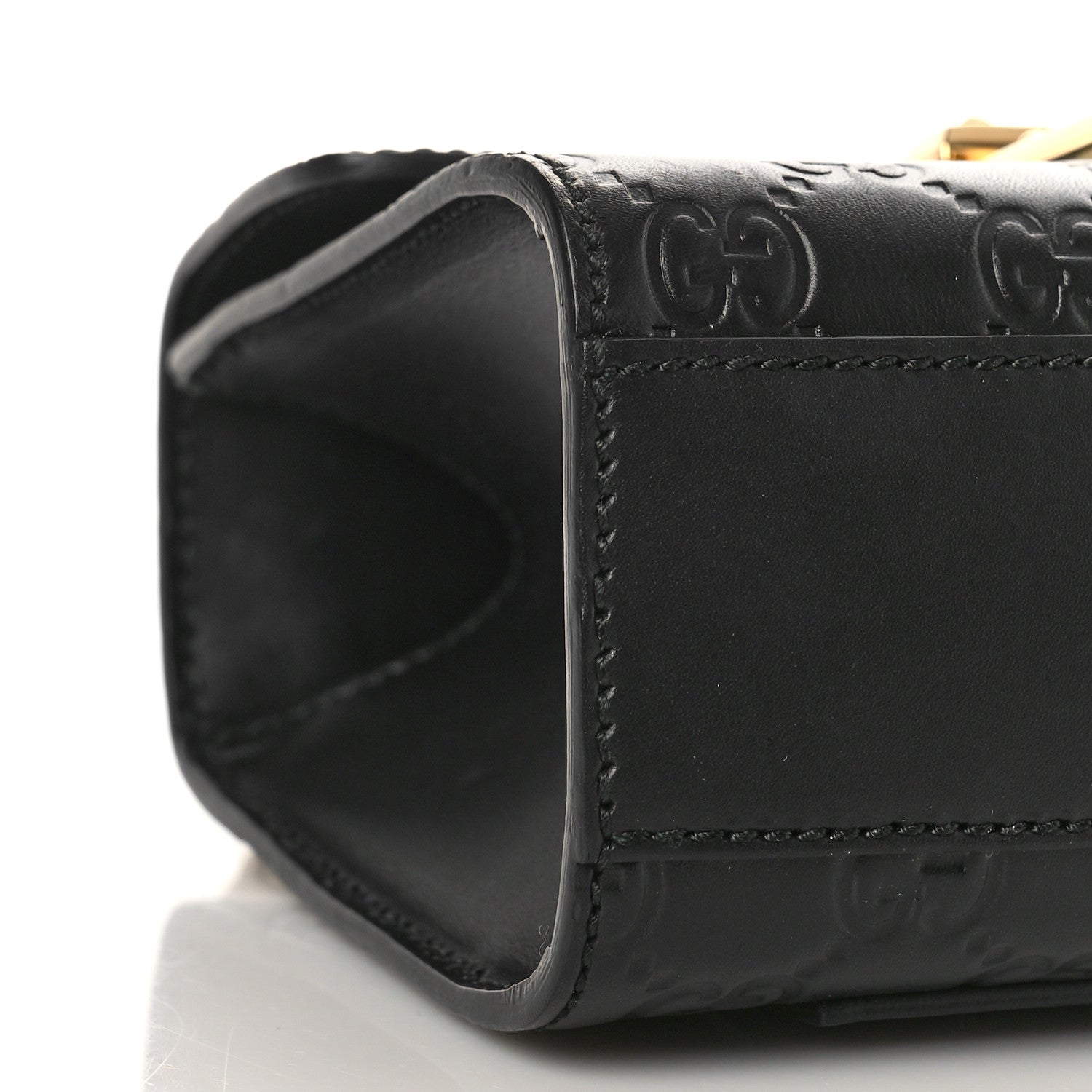 Gucci Guccissima Small Padlock Shoulder Bag Black 8 of 9