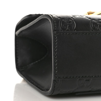 Gucci Guccissima Small Padlock Shoulder Bag Black 8 of 9