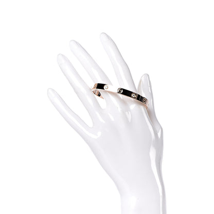 Cartier 18K Pink Gold 4 Diamond LOVE Bracelet 16 3 of 8