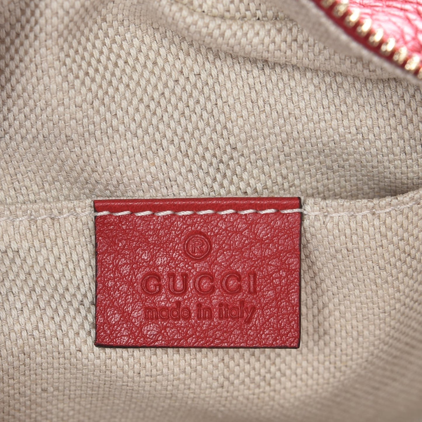 Pebbled Calfskin Small Soho Disco Bag Tabasco Red