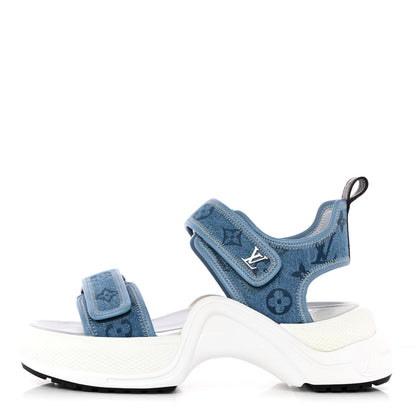 Louis Vuitton Monogram Denim LV Archlight Sandal 40 Denim Blue 1 of 16
