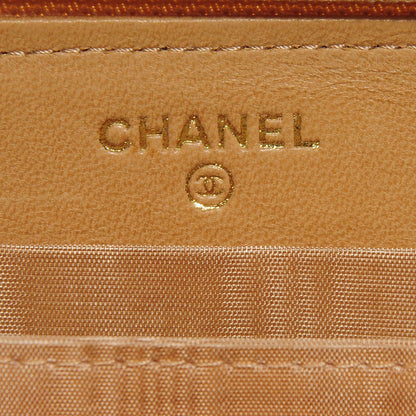 Chanel Caviar CC Large Zip Around Wallet Beige 5 of 8