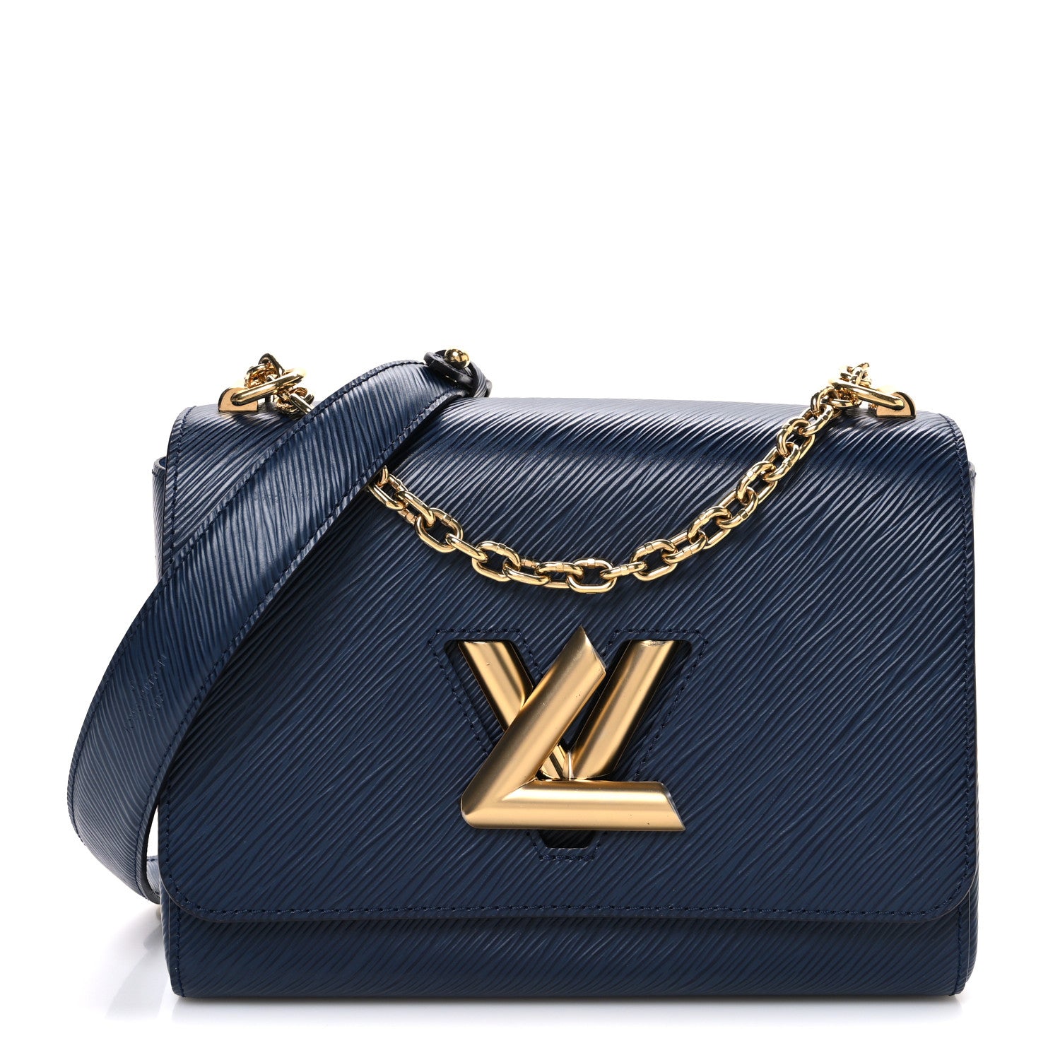 Louis Vuitton Epi Twist Shoulder Bag MM Indigo 1 of 11