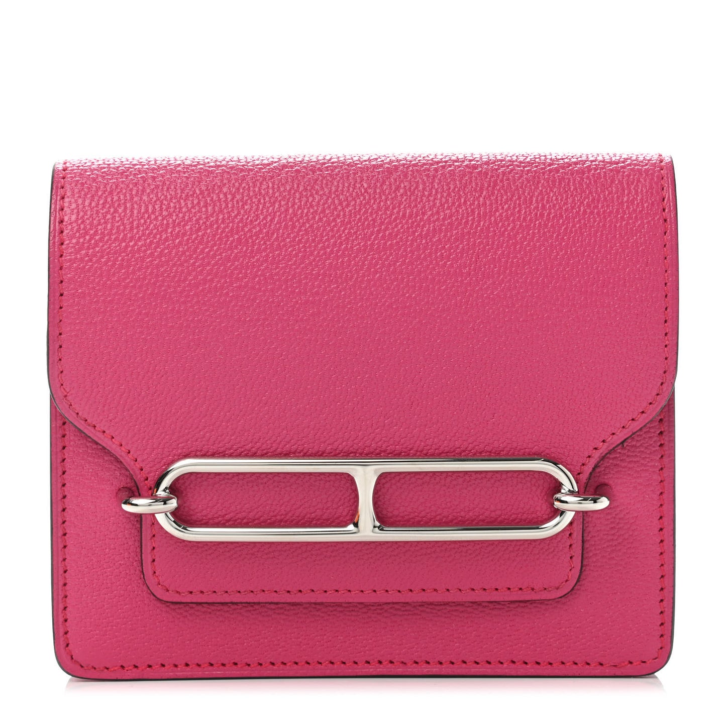 Chevre Mysore Roulis Slim Wallet Rose Shocking
