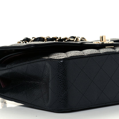 Chanel Caviar Quilted Medium Double Flap Black 9 of 11