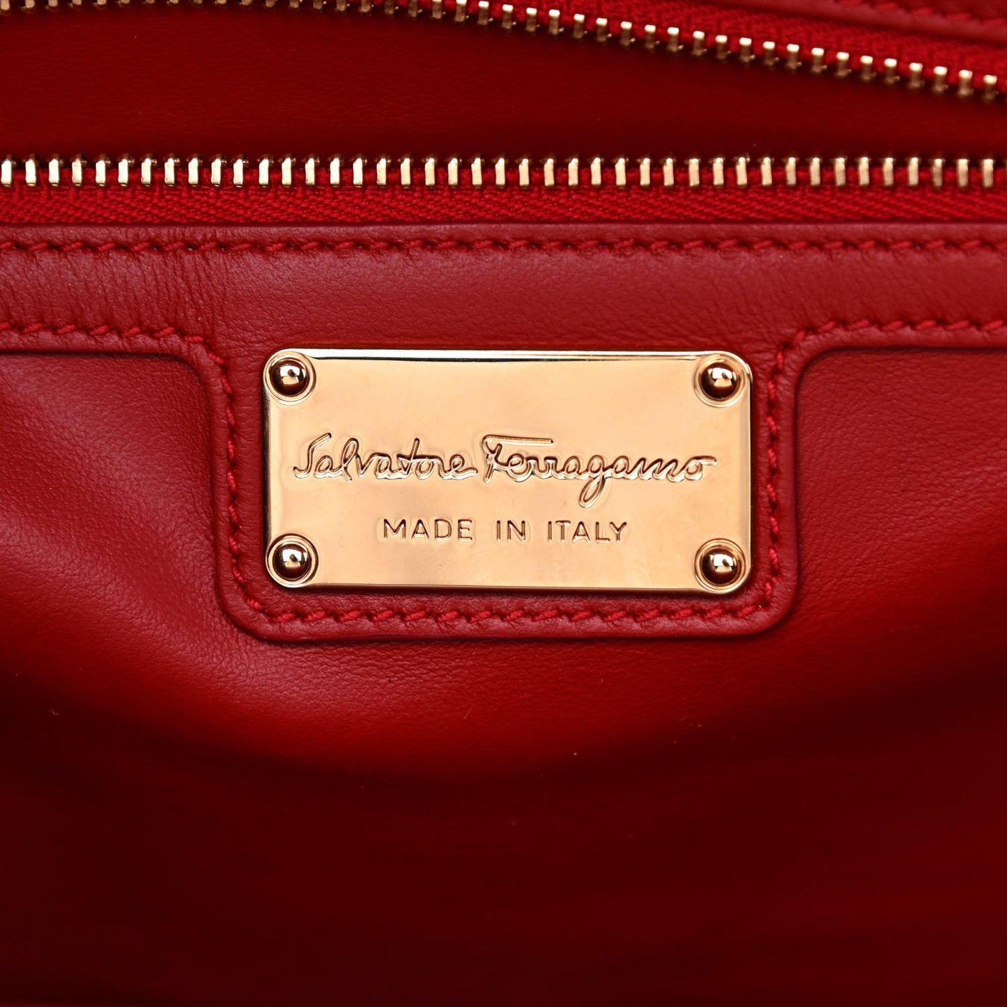 Printed Calfskin Ginny Shoulder Bag Red