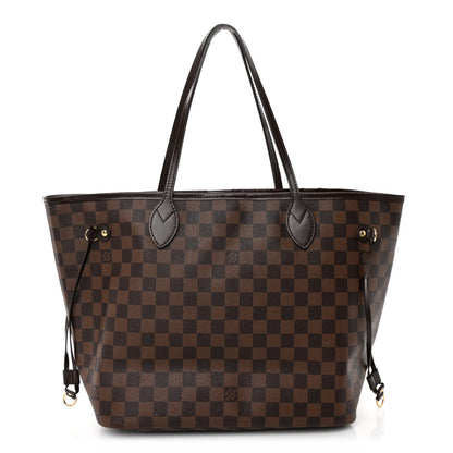 Louis Vuitton Damier Ebene Neo Neverfull MM Rose Ballerine 1 of 11