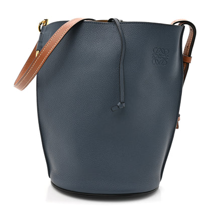 Loewe Calfskin Gate Bucket Bag Steel Blue 2 of 11