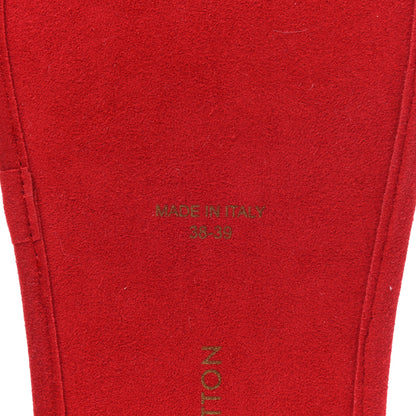Louis Vuitton Satin LV Suite Flat Mule 38-39 Red 6 of 7