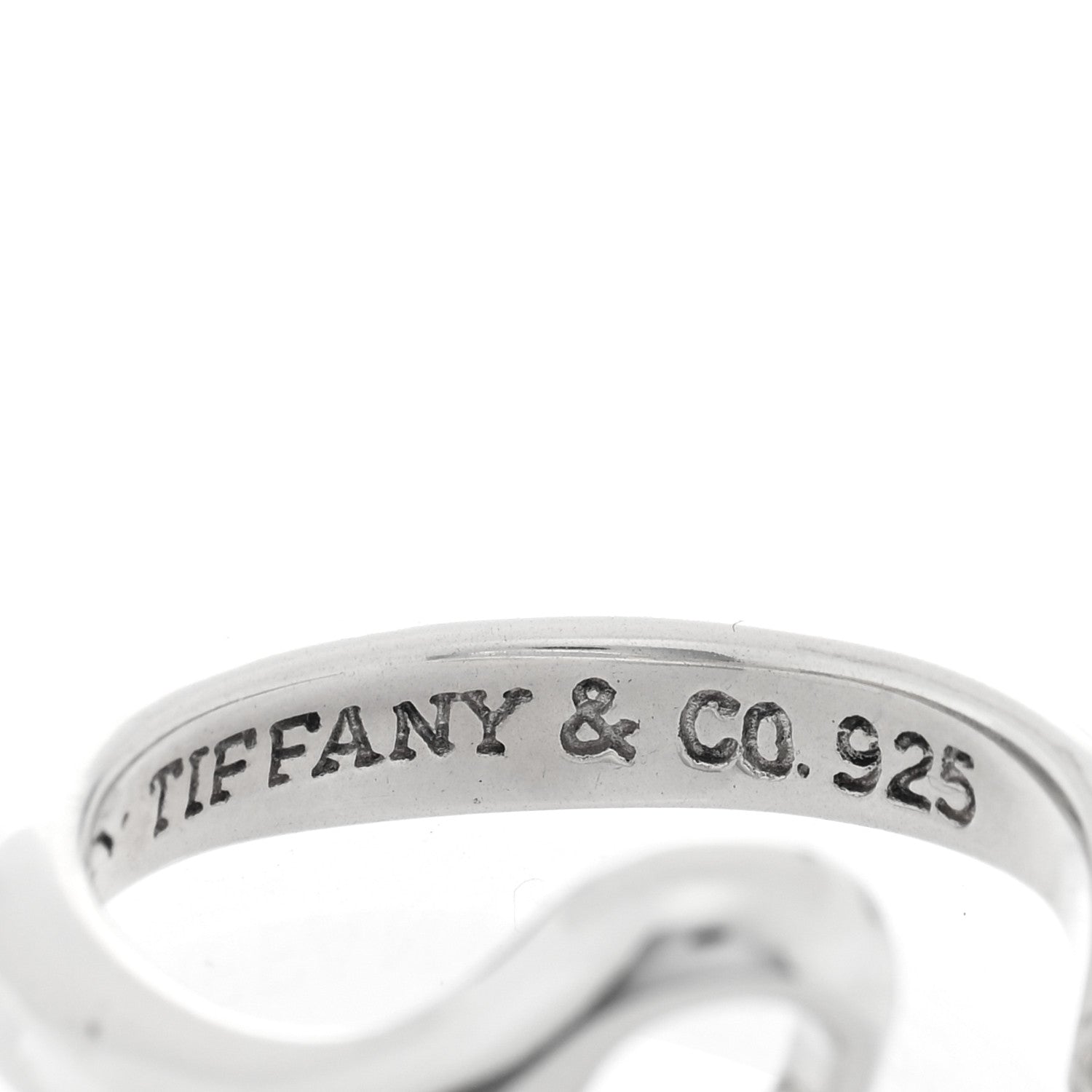 Tiffany Sterling Silver Elsa Peretti Open Heart Ring 47 4 4 of 4