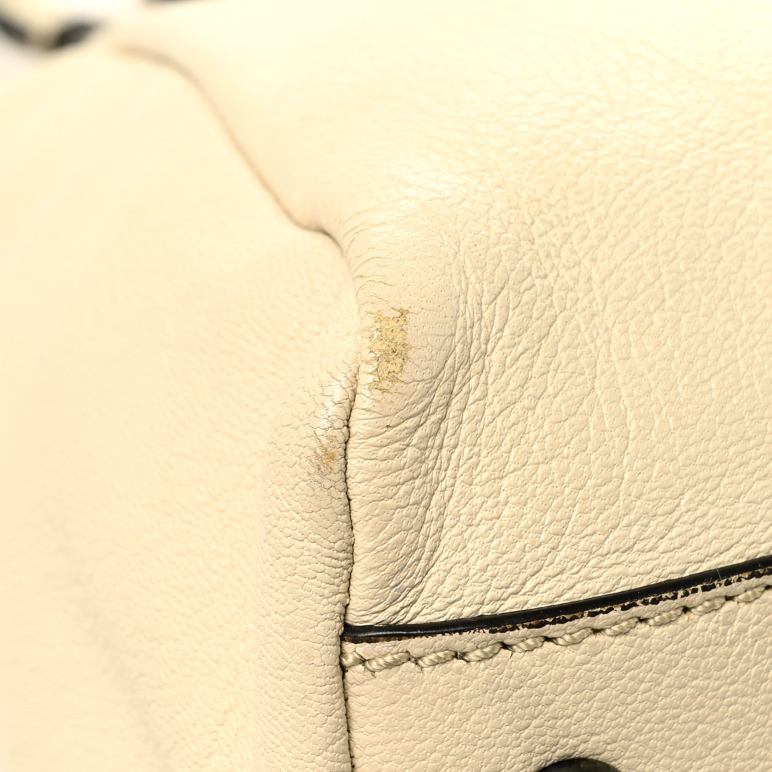 Fendi Goatskin Elaphe Medium Peekaboo Iconic Satchel Latte Natural 16 of 17