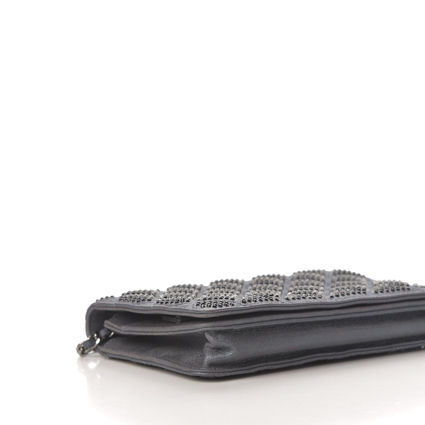 Crystal Quilted Wallet On Chain WOC Blue