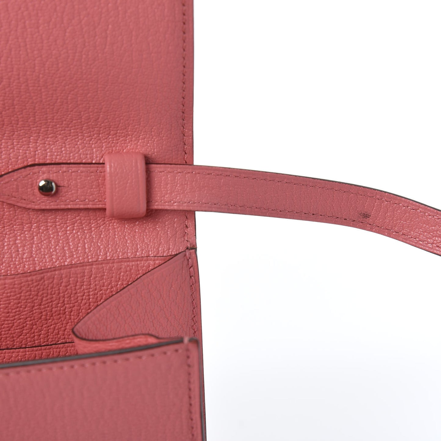 Chevre Mysore Clic 16 Wallet Rose Ete