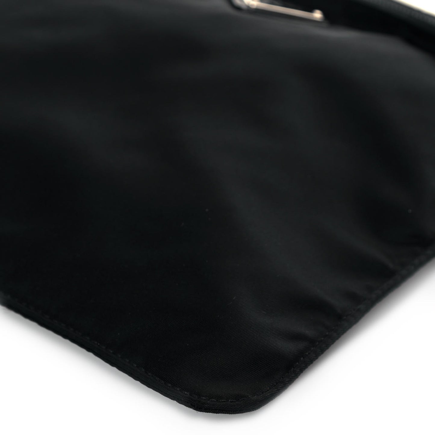 Nylon Vela Flat Messenger Bag Black
