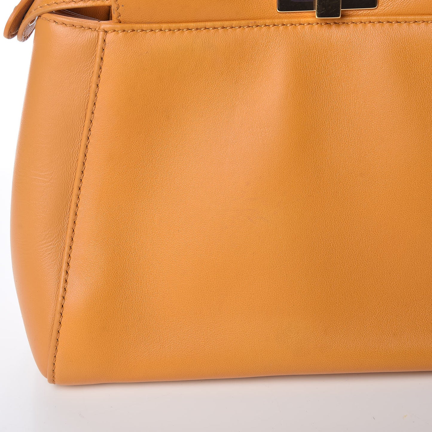 Nappa Mini Peekaboo Iconic Satchel Giallo Syrup