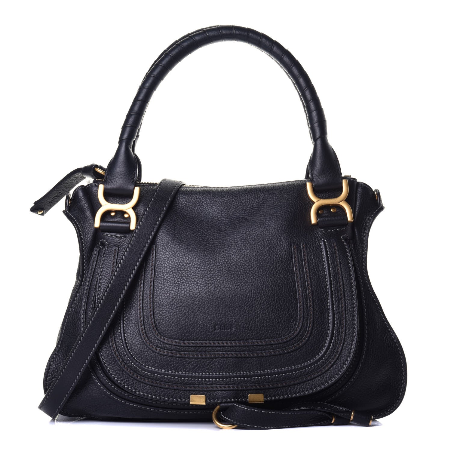 Chloe Calfskin Medium Marcie Satchel Black 1 of 9