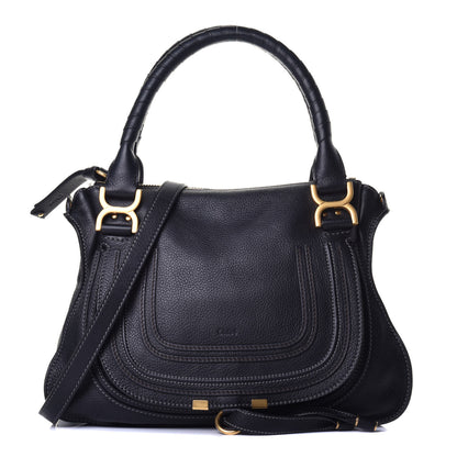Chloe Calfskin Medium Marcie Satchel Black 1 of 9