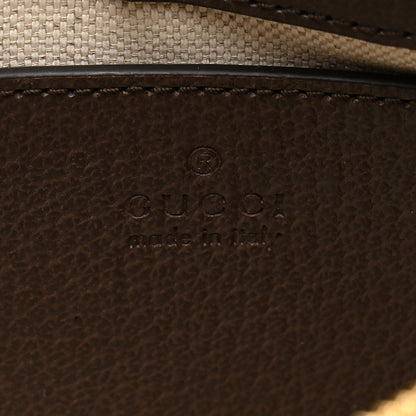 Gucci GG Supreme Monogram Textured Dollar Calfskin Web Small Ophidia GG Handbag Beige Ebony New Acero 11 of 21