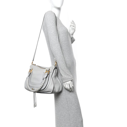 Chloe Calfskin Small Marcie Satchel Faded Blue 2 of 10