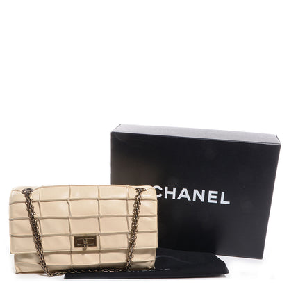 Chanel Lambskin Patchwork Mademoiselle Medium Flap Light Beige 8 of 8