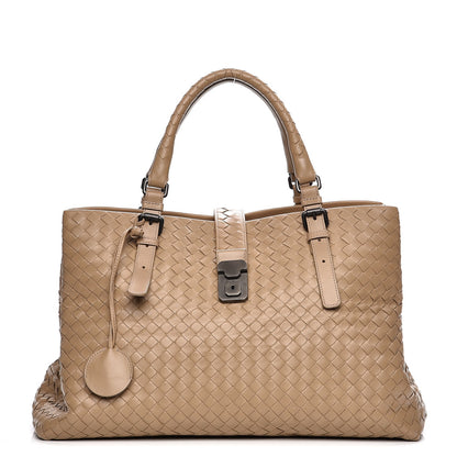 Bottega Veneta Light Calf Intrecciato Medium Roma Walnut 1 of 10