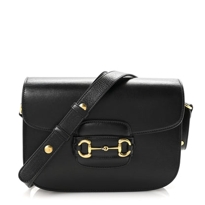 Gucci Azalea Calfskin Horsebit 1955 Shoulder Bag Black 1 of 10