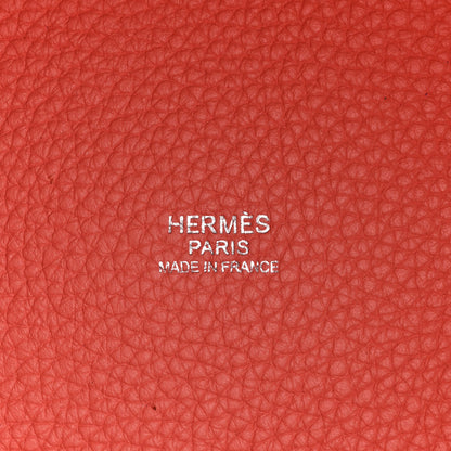 Hermes Taurillon Clemence Picotin 26 GM Crevette 7 of 9