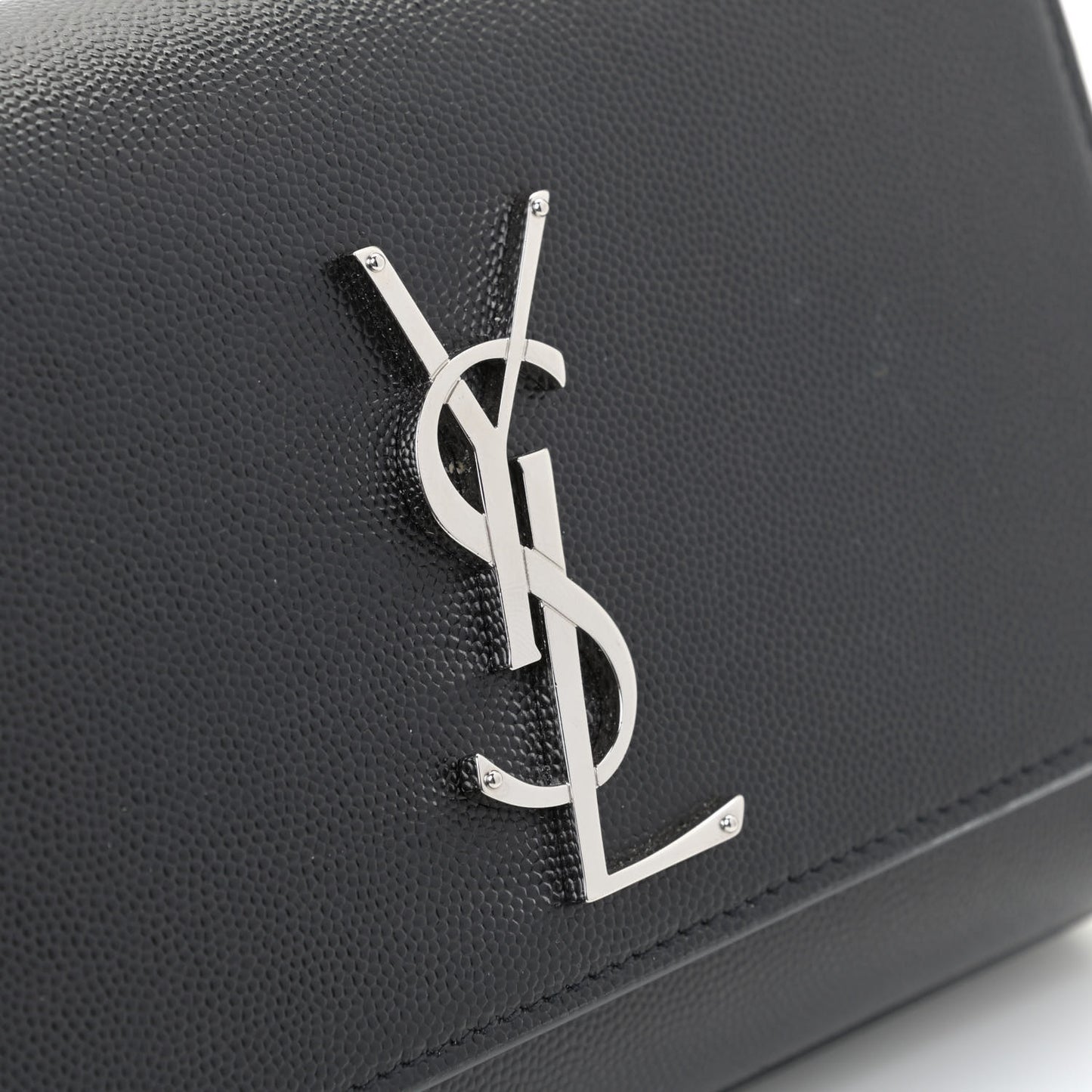 Grain De Poudre Small Monogram Kate Satchel Black