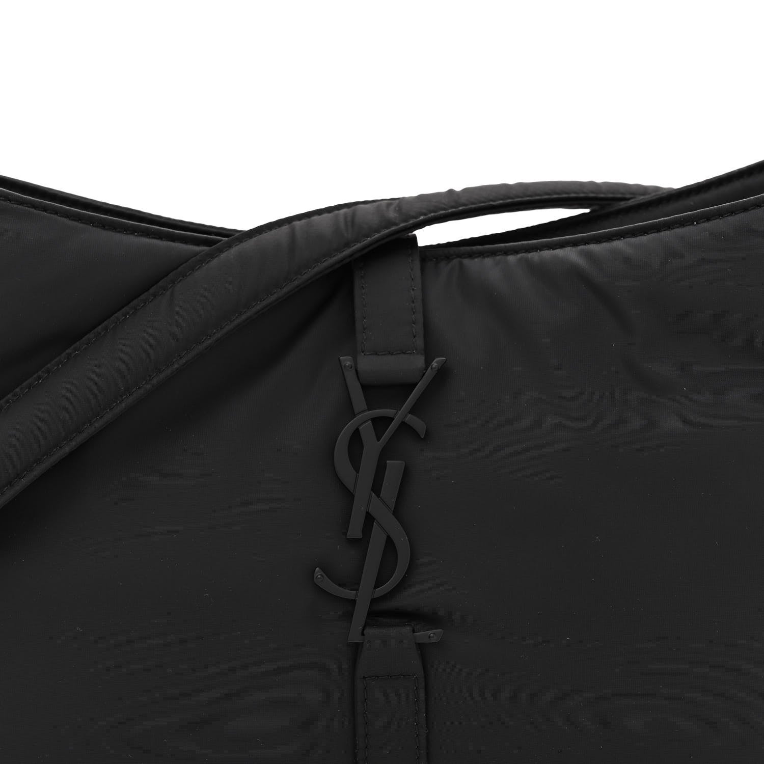 Saint Laurent Econyl Nylon Le 5 A 7 Hobo Black 8 of 11