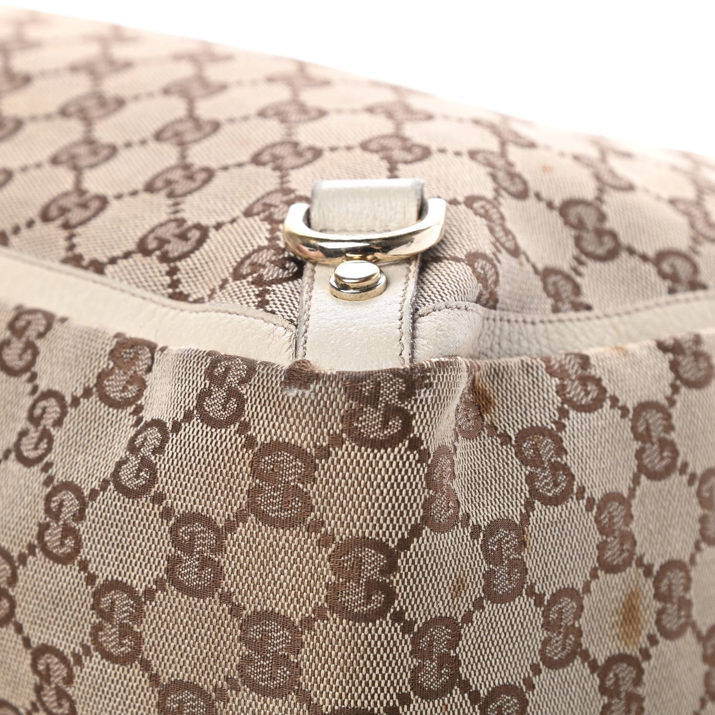 Monogram Large Abbey Tote Off White