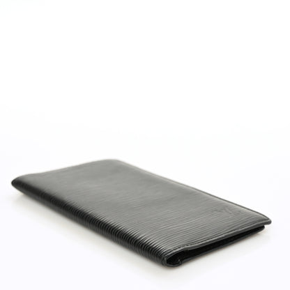 Louis Vuitton Epi Checkbook Organizer Wallet Black 4 of 7
