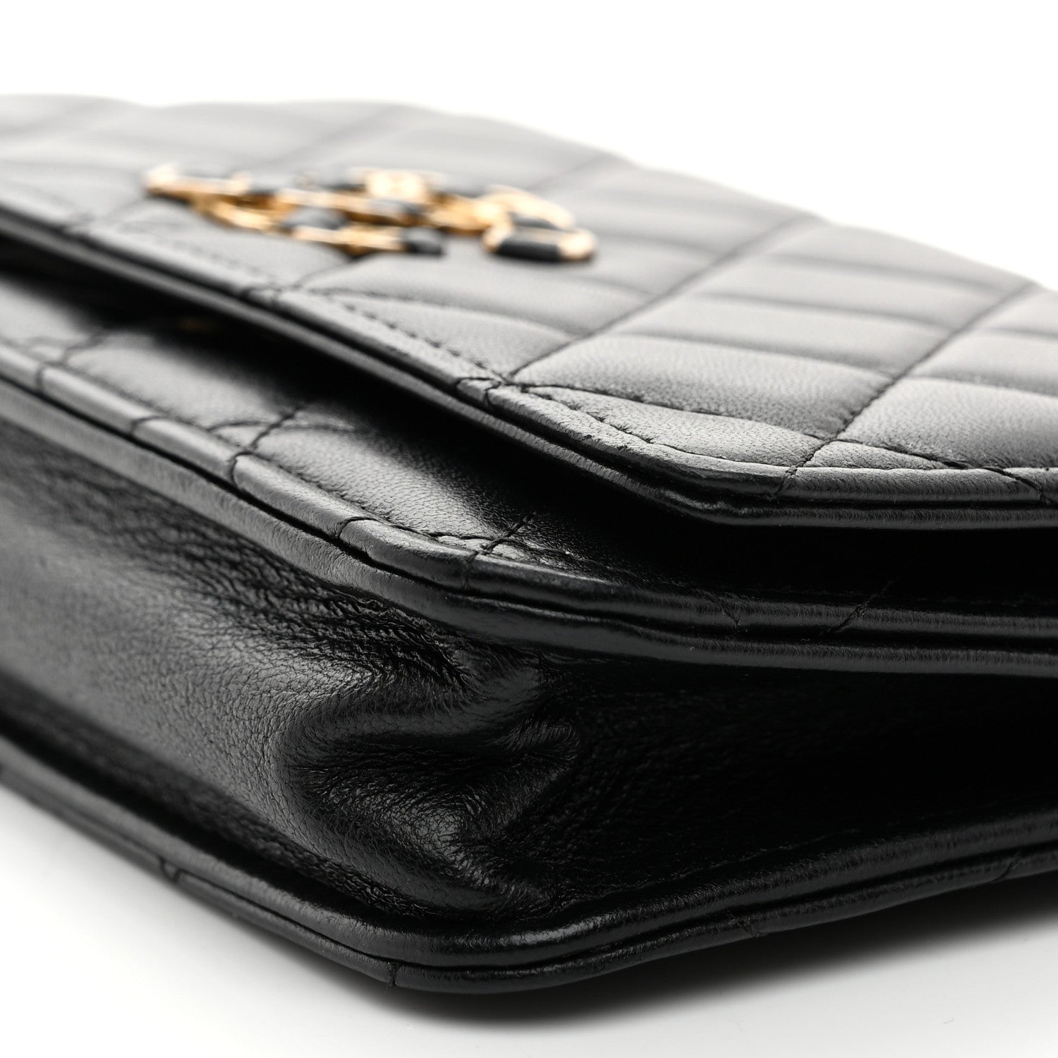 Chanel Lambskin Quilted Infinity Wallet On Chain WOC Black 11 of 11