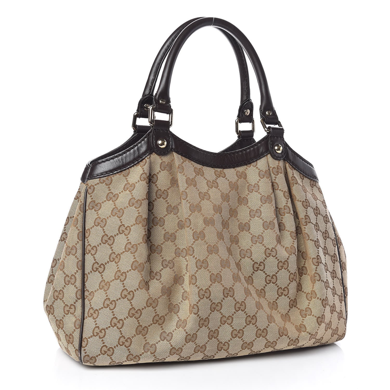 Gucci Monogram Medium Sukey Tote Dark Brown 3 of 12