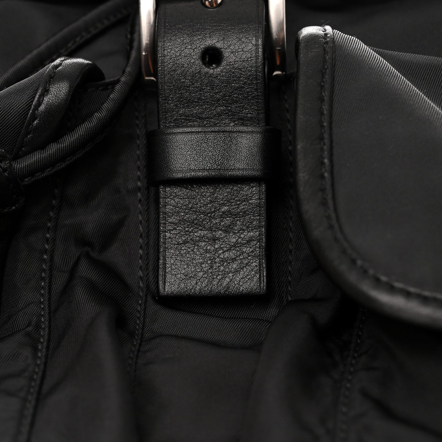 Nylon Vela Medium Backpack Black