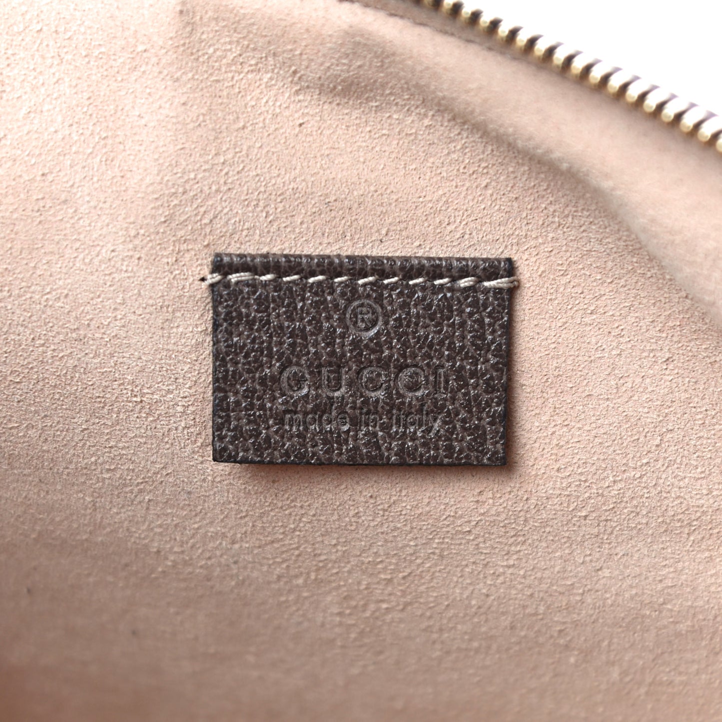 GG Supreme Monogram Large Ophidia Pouch Clutch Brown