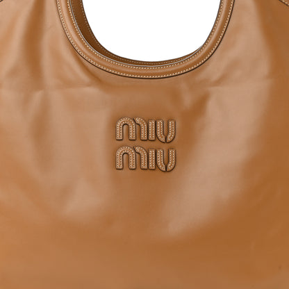 Miu Miu Nappa Large Ivy Tote Bag Caramel 8 of 11