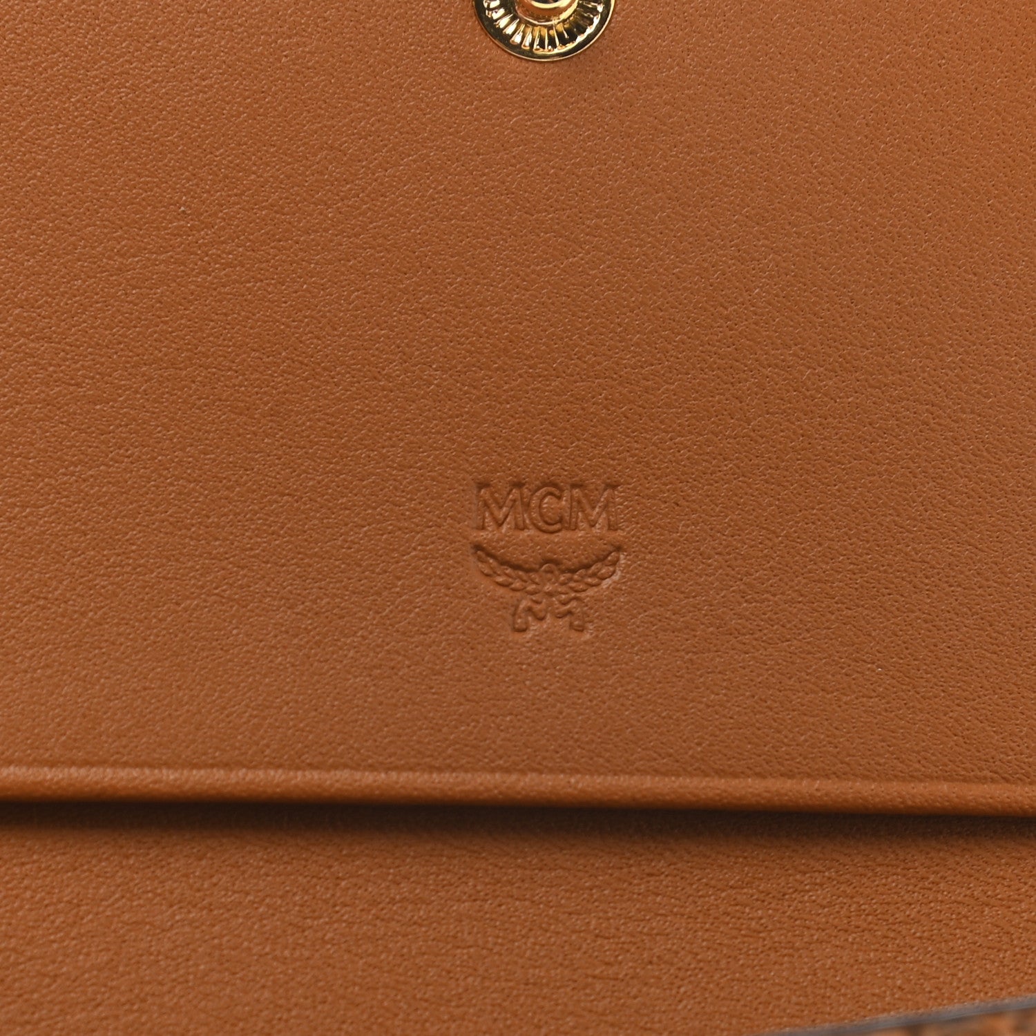 MCM Visetos Tri-Fold Wallet Cognac 6 of 7