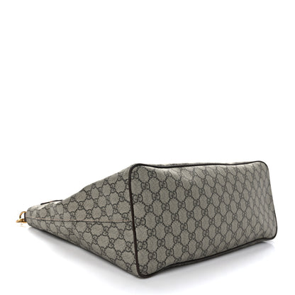 Gucci Soft GG Supreme Monogram Courrier Medium Crossbody Tote Beige New Acero 4 of 9
