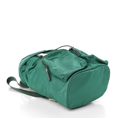 Prada Nylon Vela Saffiano Double Buckle Backpack Oleandro 4 of 9