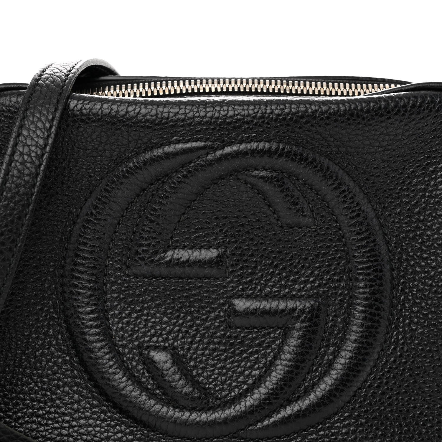Gucci Pebbled Calfskin Small Soho Disco Bag Black 8 of 11