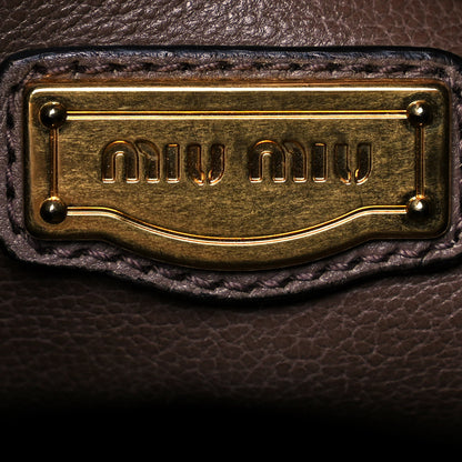 Miu Miu Vitello Daino Tote 6 of 12