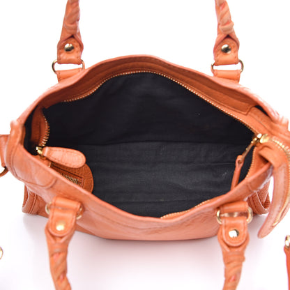 Balenciaga Agneau Giant 12 Gold Hardware Mini City Tangerine 5 of 15
