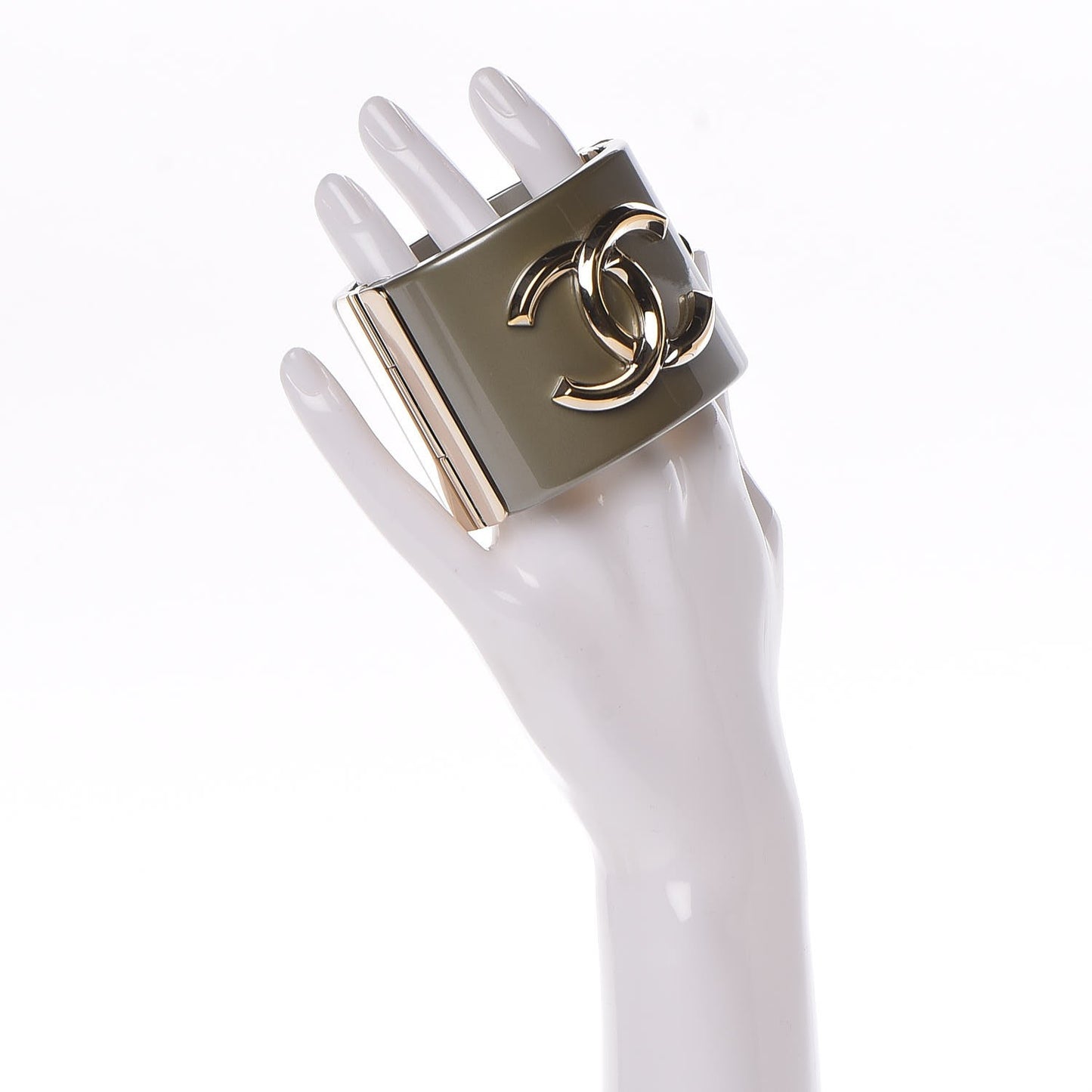Resin CC Cuff Gold Pearly White