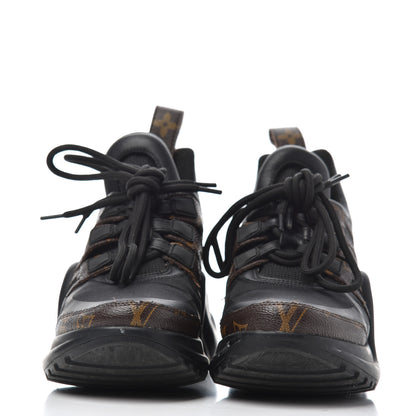 Louis Vuitton Calfskin Patent Monogram LV Archlight Sneakers 36 Black 2 of 21